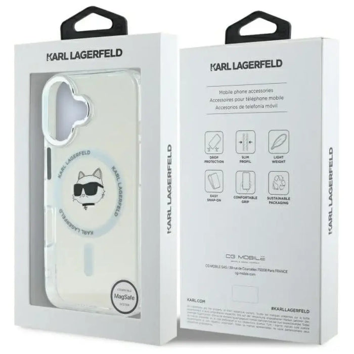 Karl Lagerfeld IML Metal Choupette Head MagSafe Калъф