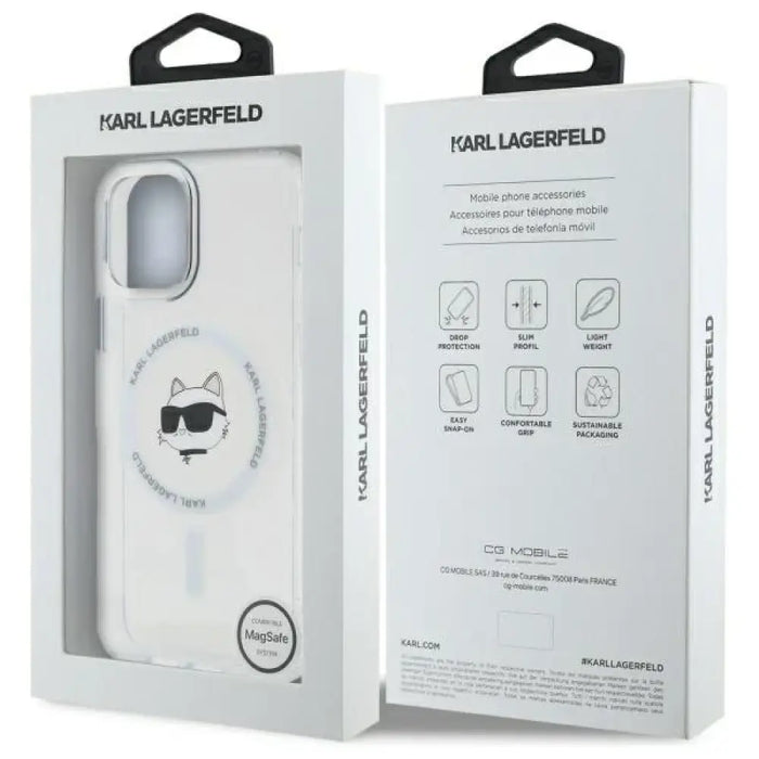 Karl Lagerfeld IML Metal Choupette Head MagSafe Калъф