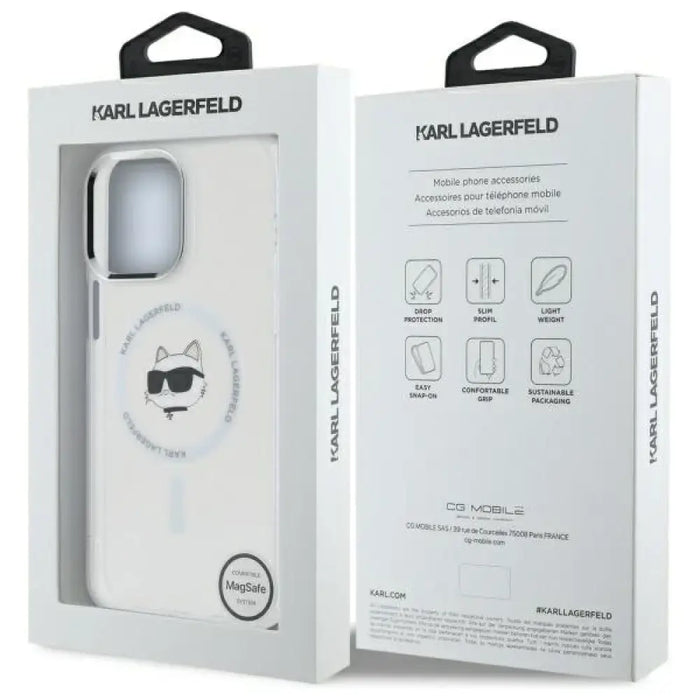 Karl Lagerfeld IML Metal Choupette Head MagSafe Калъф