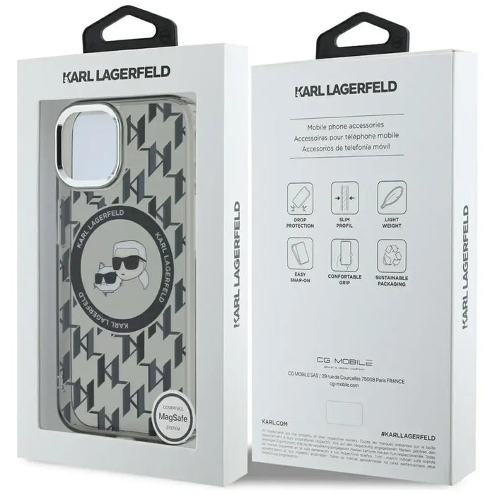 Karl Lagerfeld IML Monogram Karl & Choupette Head MagSafe