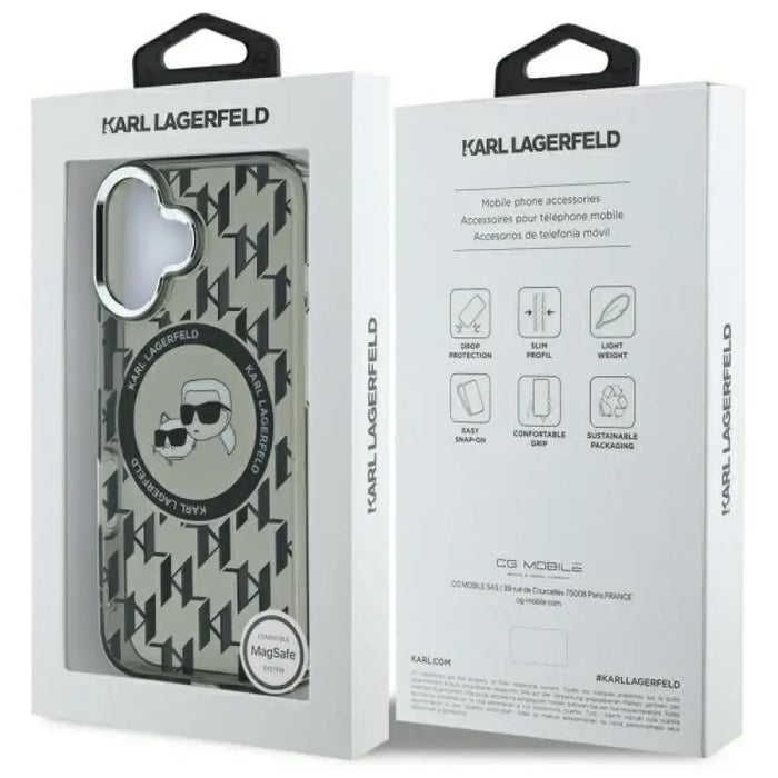 Karl Lagerfeld IML Monogram Karl & Choupette Head MagSafe