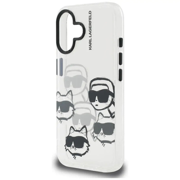 Karl Lagerfeld IML Multi K&C Head Pattern Case за iPhone 16