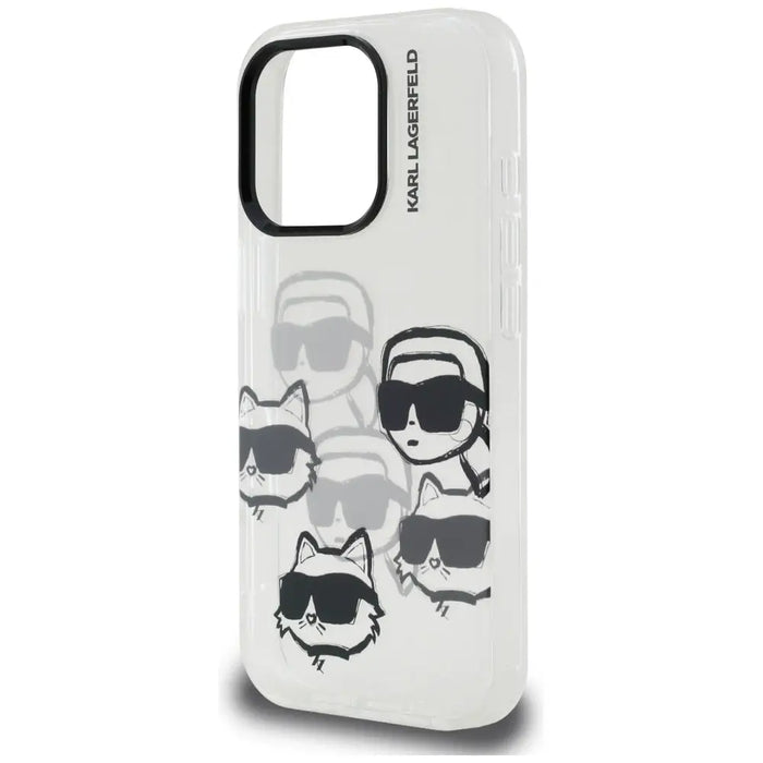 Karl Lagerfeld IML Multi K&C Head Pattern Case за iPhone 16