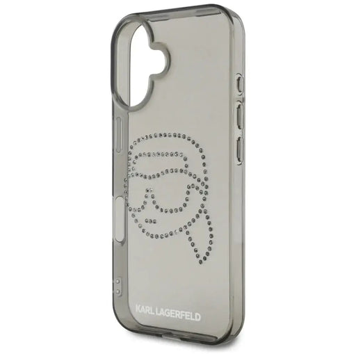 Karl Lagerfeld IML Rhinestones Karl Head Case за iPhone 16