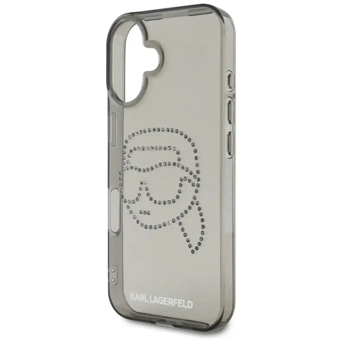 Karl Lagerfeld IML Rhinestones Karl Head Case за iPhone 16