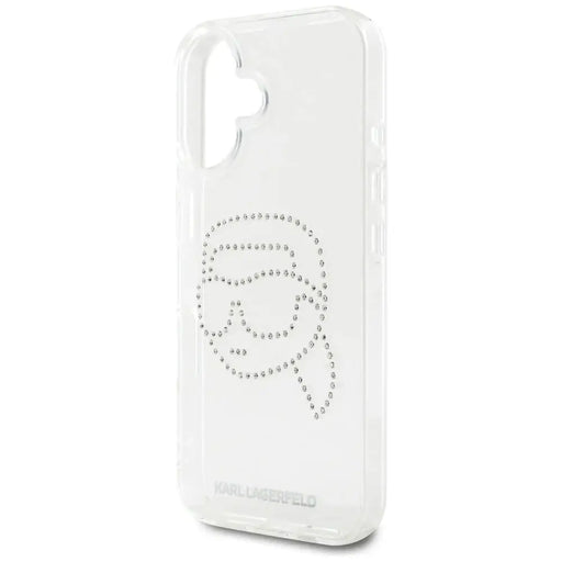 Karl Lagerfeld IML Rhinestones Karl Head Case за iPhone 16