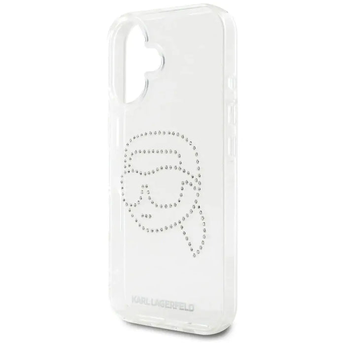 Karl Lagerfeld IML Rhinestones Karl Head Case за iPhone 16