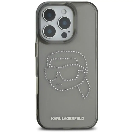 Karl Lagerfeld IML Rhinestones Karl Head Case за iPhone 16
