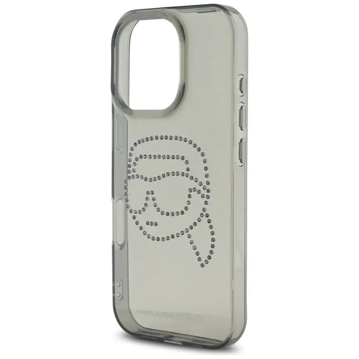 Karl Lagerfeld IML Rhinestones Karl Head Case за iPhone 16