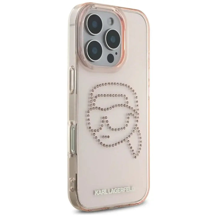 Karl Lagerfeld IML Rhinestones Karl Head Case за iPhone 16