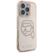 Karl Lagerfeld IML Rhinestones Karl Head Case за iPhone 16
