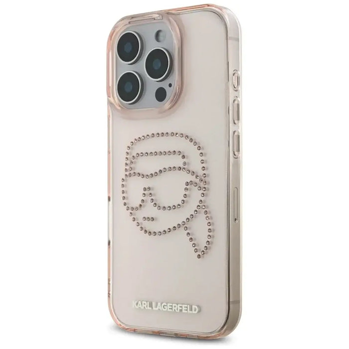 Karl Lagerfeld IML Rhinestones Karl Head Case за iPhone 16