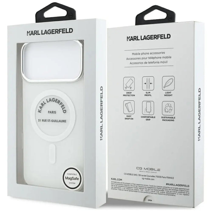 Karl Lagerfeld IML Karl RSG Logo MagSafe Case за iPhone 17