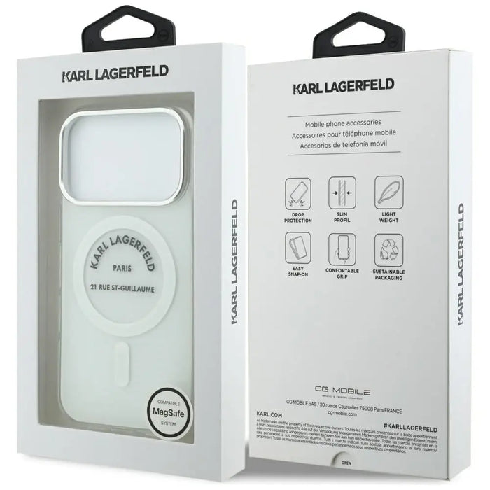 Karl Lagerfeld IML Karl RSG Logo MagSafe Case за iPhone 17