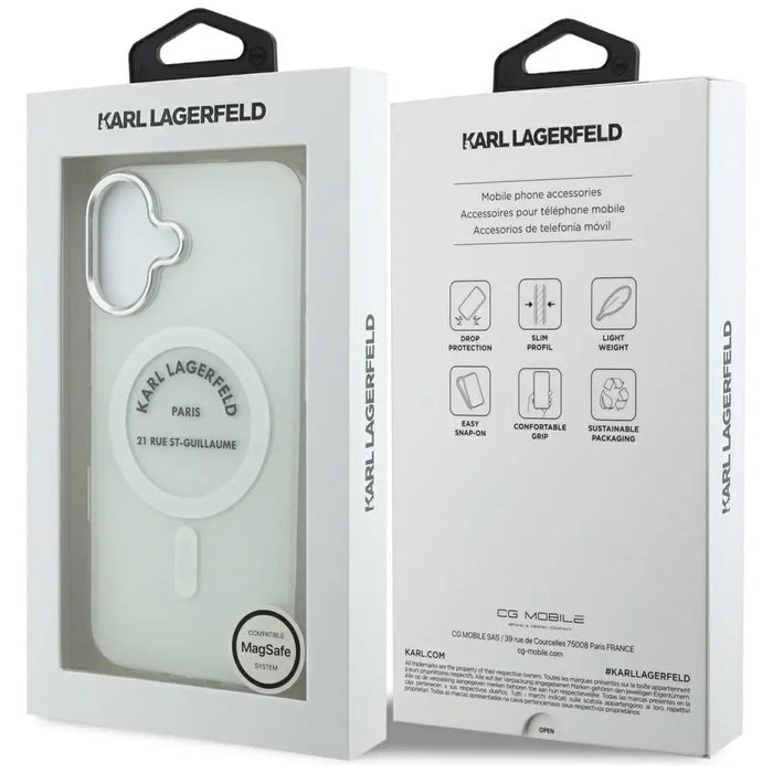 Karl Lagerfeld IML Karl RSG Logo MagSafe Case за iPhone 17