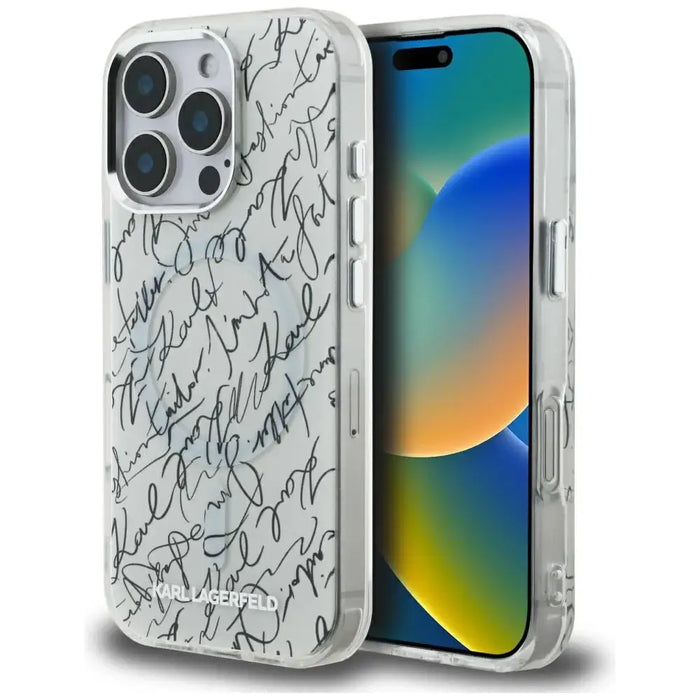 Karl Lagerfeld IML Karl Script Pattern MagSafe калъф