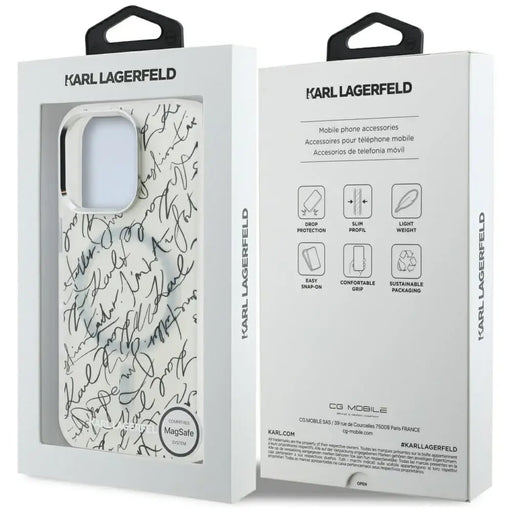 Karl Lagerfeld IML Karl Script Pattern MagSafe калъф
