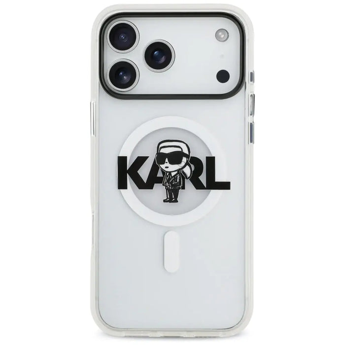 Karl Lagerfeld IML Karl Sketch Logo MagSafe Case за iPhone