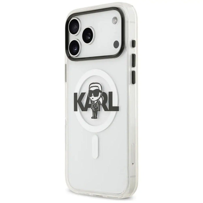 Karl Lagerfeld IML Karl Sketch Logo MagSafe Case за iPhone