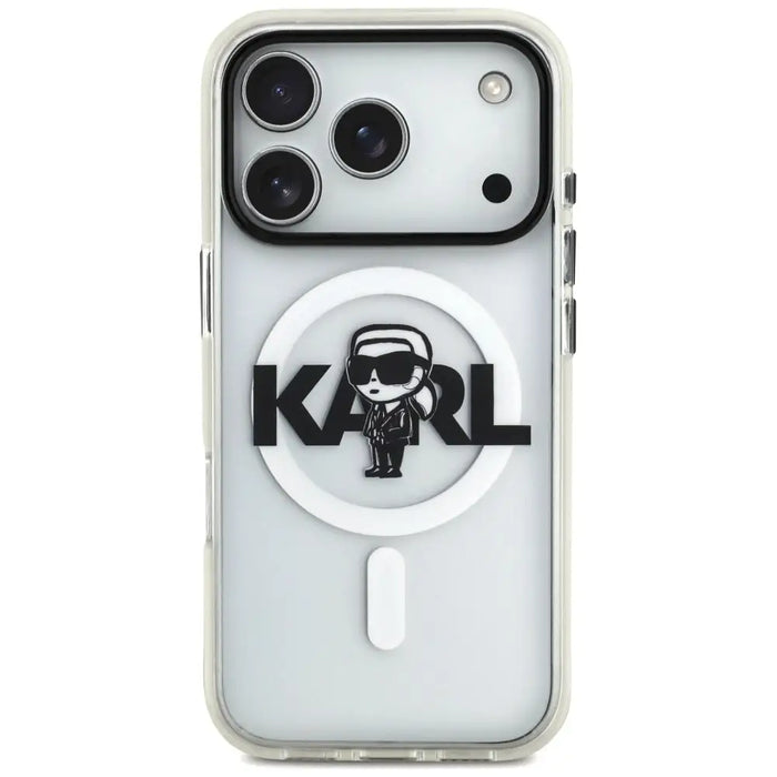 Karl Lagerfeld IML Karl Sketch Logo MagSafe Case за iPhone