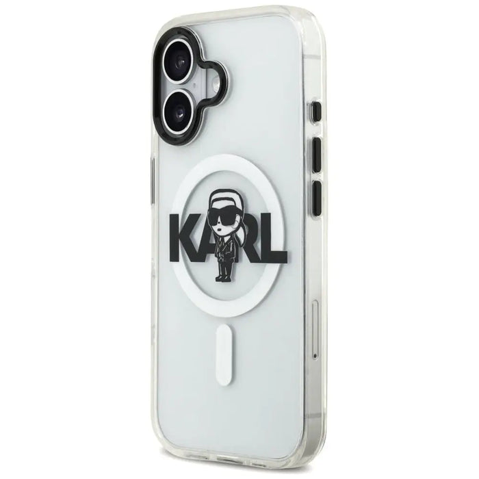 Karl Lagerfeld IML Karl Sketch Logo MagSafe Case за iPhone