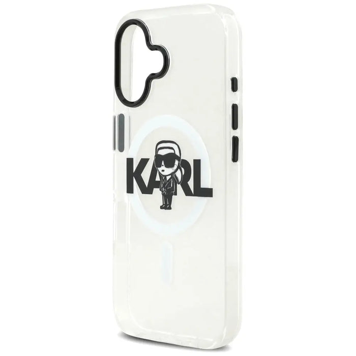 Karl Lagerfeld IML Karl Sketch Logo MagSafe Case за iPhone