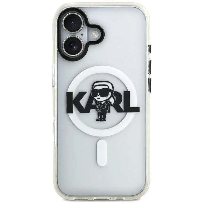 Karl Lagerfeld IML Karl Sketch Logo MagSafe Case за iPhone