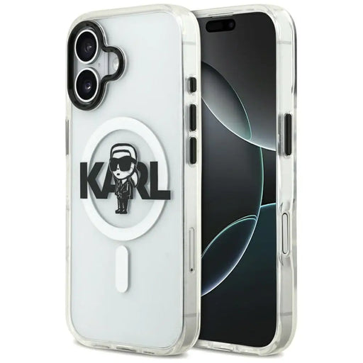 Karl Lagerfeld IML Karl Sketch Logo MagSafe Case за iPhone