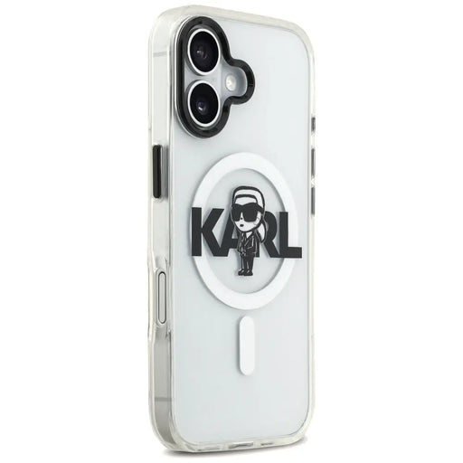 Karl Lagerfeld IML Karl Sketch Logo MagSafe Case за iPhone