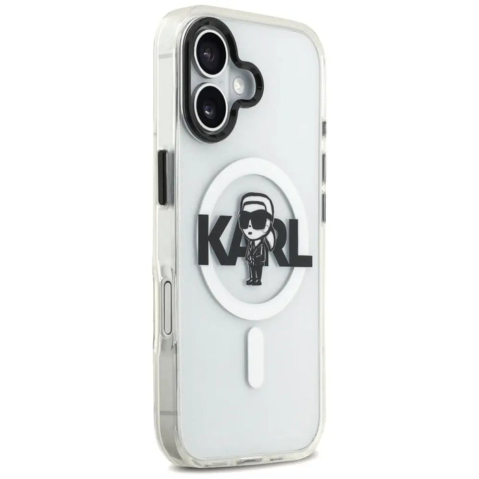 Karl Lagerfeld IML Karl Sketch Logo MagSafe Case за iPhone