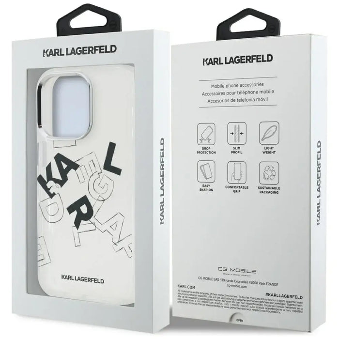 Karl Lagerfeld IML Sketched Graphic Case за iPhone 16 Pro