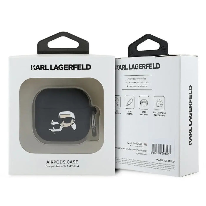 Karl Lagerfeld KLA4RUNKCHK AirPods 4 покритие черен/черен