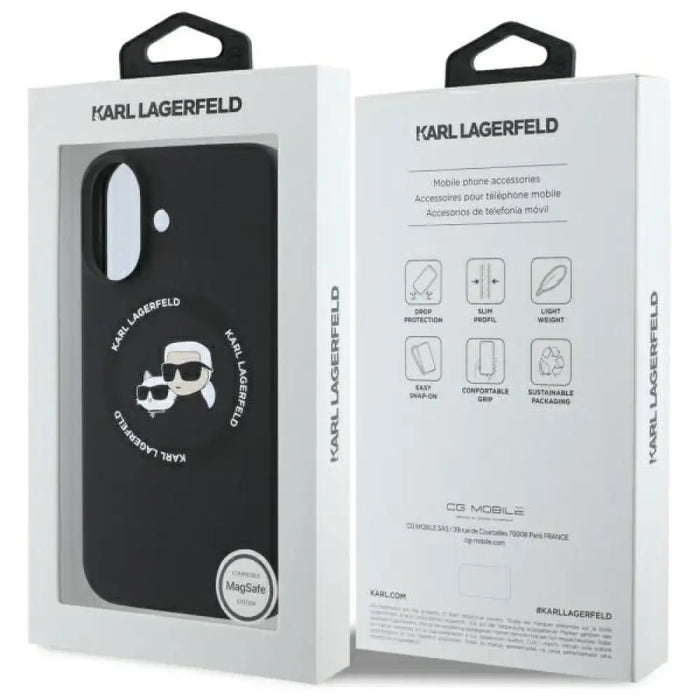 Karl Lagerfeld KLHMP16SSKCHTCK iPhone 16 6.1’’ черен/черен