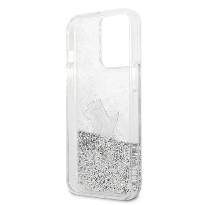 Karl Lagerfeld Liquid Glitter Choupette Fun case за iPhone