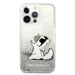 Karl Lagerfeld Liquid Glitter Choupette Fun case за iPhone