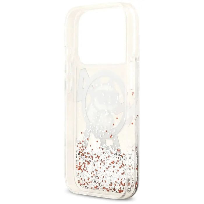 Karl Lagerfeld Liquid Glitter Choupette Logo MagSafe Case