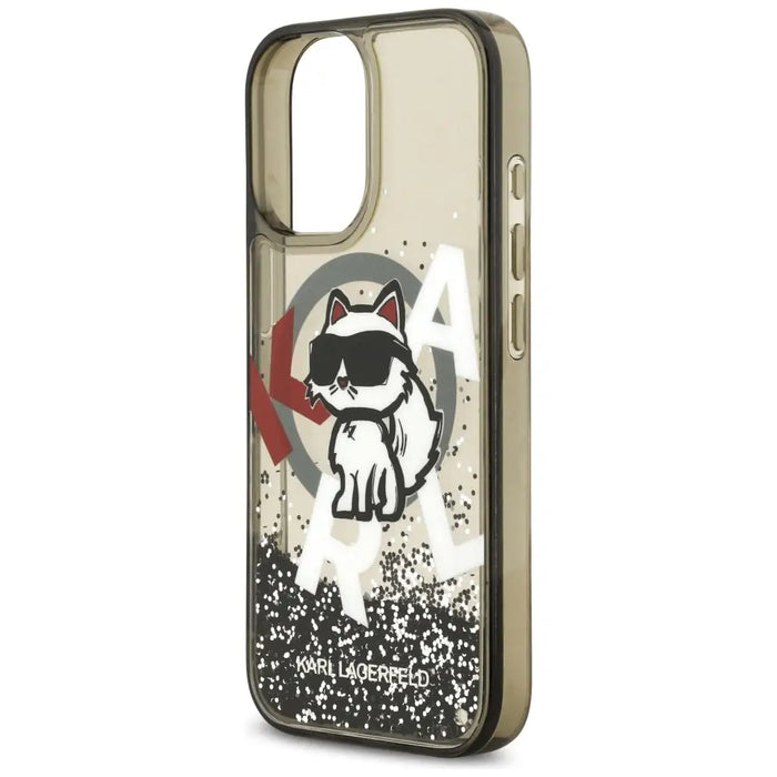Karl Lagerfeld Liquid Glitter Choupette Logo MagSafe iPhone