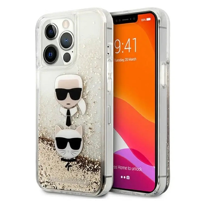 Karl Lagerfeld Liquid Glitter Karl&Choupette Head Case
