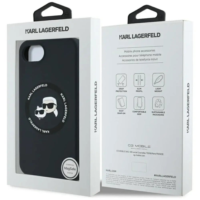 Karl Lagerfeld Liquid Silicone Karl & Choupette Heads Case