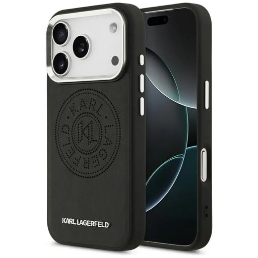Karl Lagerfeld Point & Metal Logo MagSafe Case за iPhone 17