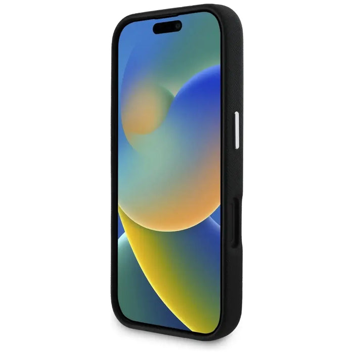 Karl Lagerfeld Saffiano Full Wrapped Elongated Metal Logo