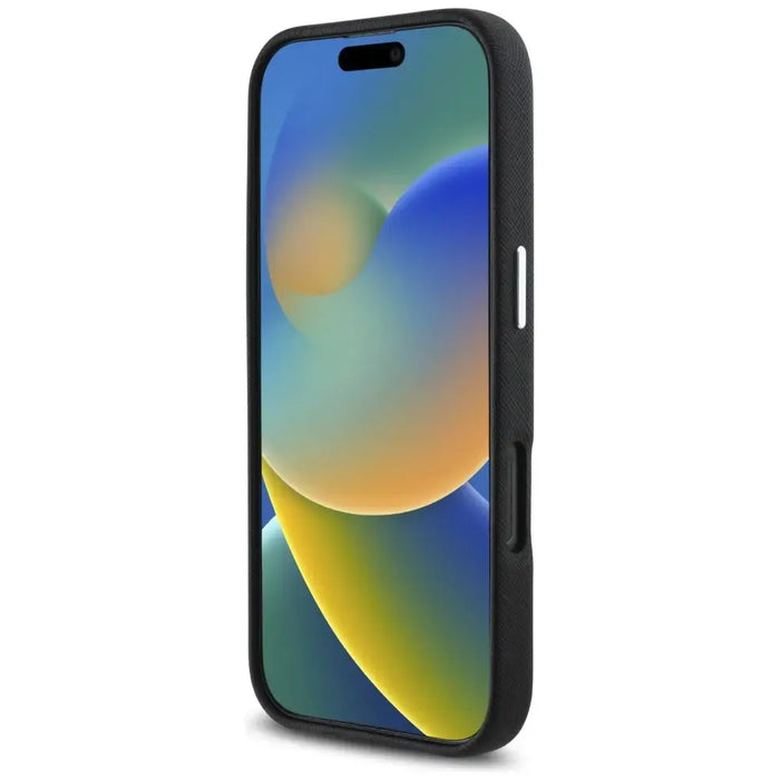 Karl Lagerfeld Saffiano Full Wrapped Elongated Metal Logo