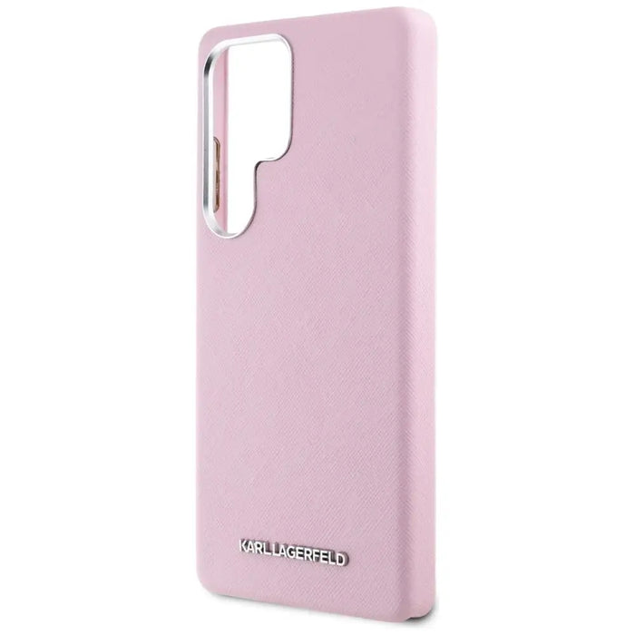 Karl Lagerfeld Saffiano Full Wrapped Elongated Metal Logo