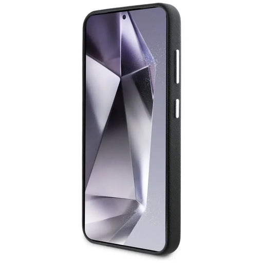 Karl Lagerfeld Saffiano Full Wrapped Elongated Metal Logo