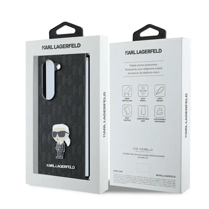 Karl Lagerfeld Saffiano Ikonik Pin Case за Samsung Galaxy Z