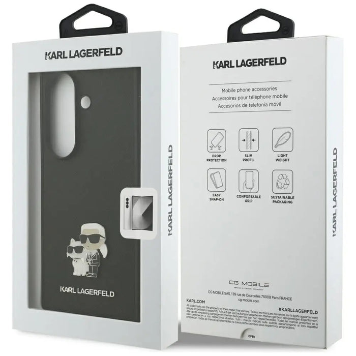 Karl Lagerfeld Saffiano Karl&Choupette Pin Case за Samsung