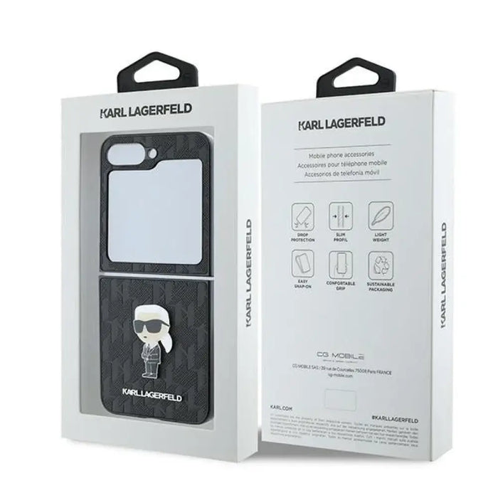 Karl Lagerfeld Saffiano Monogram Ikonik Pin Case за Samsung
