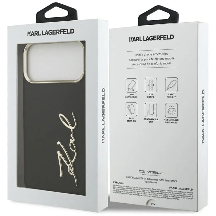 Karl Lagerfeld Karl Script Logo Case за iPhone 17 Pro Max