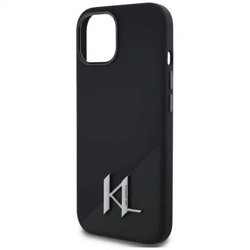 Karl Lagerfeld Silicone Shadow Metal Initial MagSafe Case