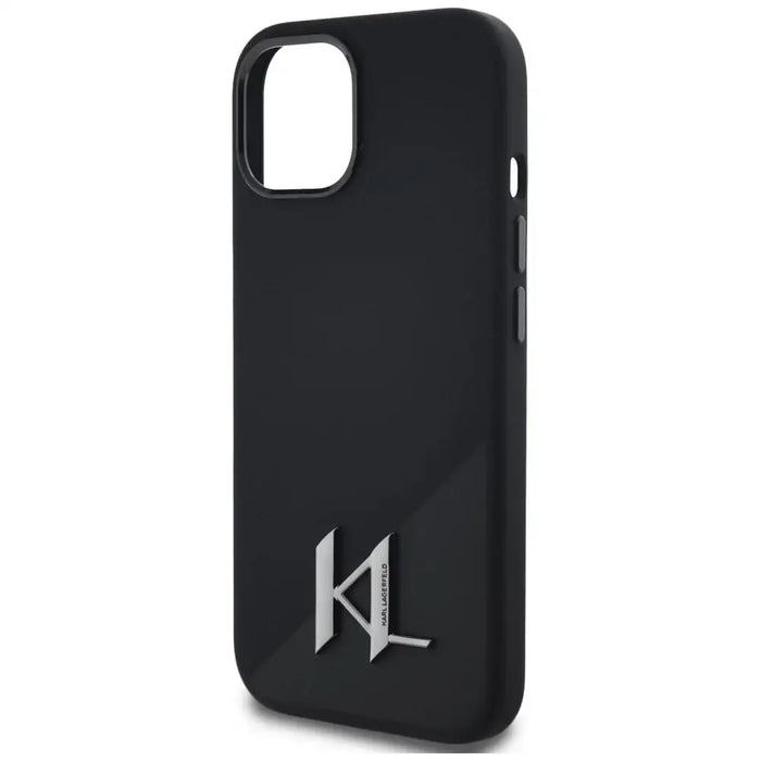 Karl Lagerfeld Silicone Shadow Metal Initial MagSafe Case